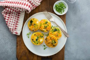 egg muffins with spinach